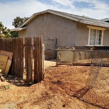 American Tree Company Apple Valley Ca Problem Tree Stump Removal After Image New Fence Post Not Yet Installed